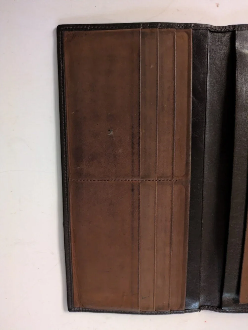 Bosca Brown Leather Wallet Long